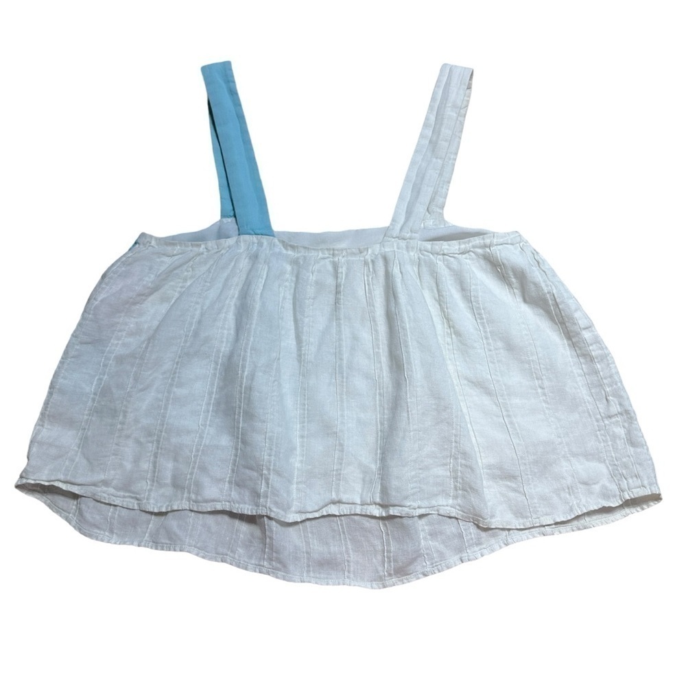 Mara Hoffman White Linen Patchwork Tomoe Top Wome… - image 7